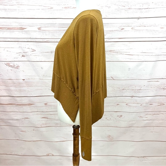 Free People Movement High Atlas Mustard Tempo Long Sleeve Tee - Picture 4 of 13